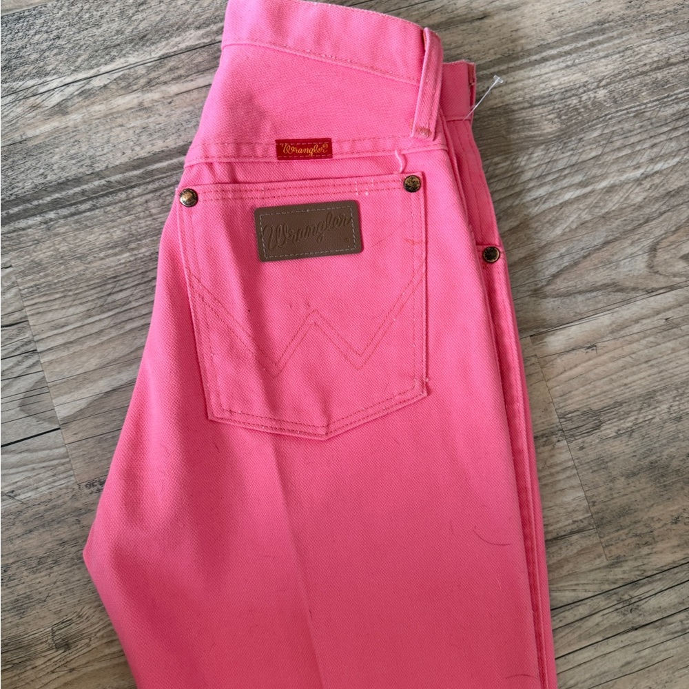 Vintage 70s Deadstock Pink Wrangler Women's Jeans